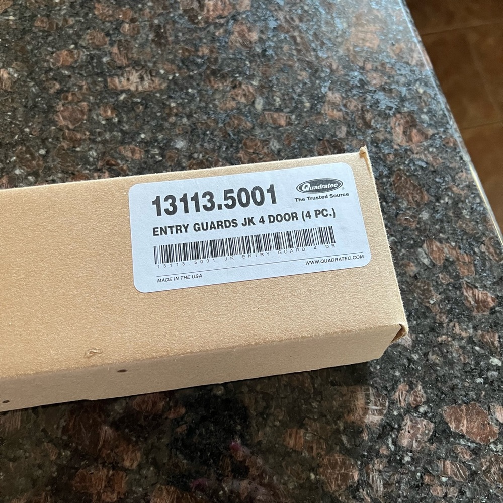 Brand New In Box Front And Rear Entry Guards For Jeep Wrangler JK